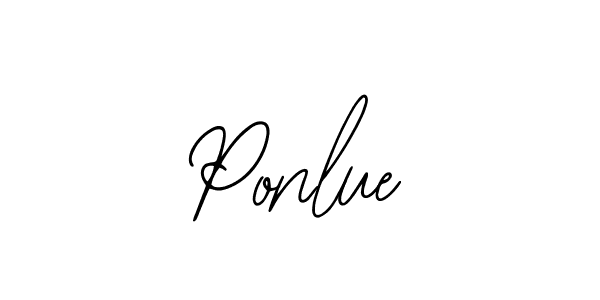 How to make Ponlue signature? Bearetta-2O07w is a professional autograph style. Create handwritten signature for Ponlue name. Ponlue signature style 12 images and pictures png