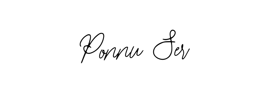 Use a signature maker to create a handwritten signature online. With this signature software, you can design (Bearetta-2O07w) your own signature for name Ponnu Ser. Ponnu Ser signature style 12 images and pictures png