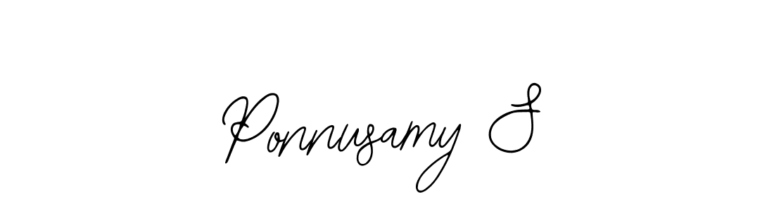 The best way (Bearetta-2O07w) to make a short signature is to pick only two or three words in your name. The name Ponnusamy S include a total of six letters. For converting this name. Ponnusamy S signature style 12 images and pictures png