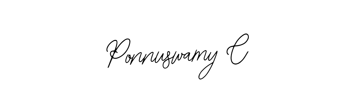 Make a beautiful signature design for name Ponnuswamy C. Use this online signature maker to create a handwritten signature for free. Ponnuswamy C signature style 12 images and pictures png