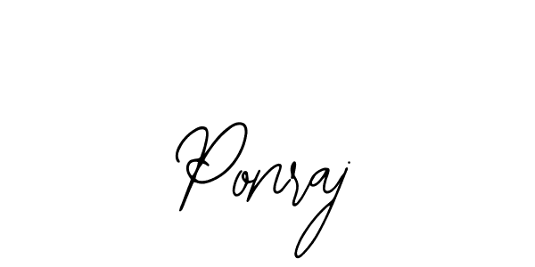 Use a signature maker to create a handwritten signature online. With this signature software, you can design (Bearetta-2O07w) your own signature for name Ponraj. Ponraj signature style 12 images and pictures png