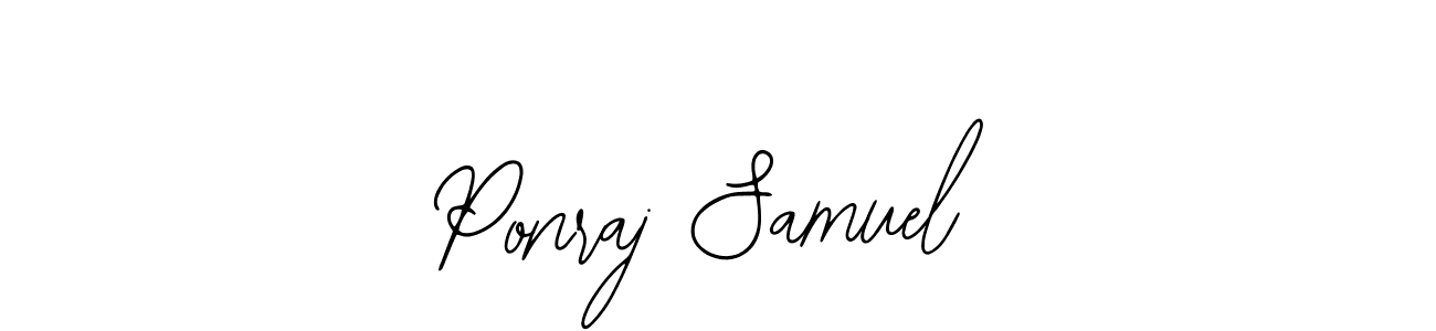 Ponraj Samuel stylish signature style. Best Handwritten Sign (Bearetta-2O07w) for my name. Handwritten Signature Collection Ideas for my name Ponraj Samuel. Ponraj Samuel signature style 12 images and pictures png