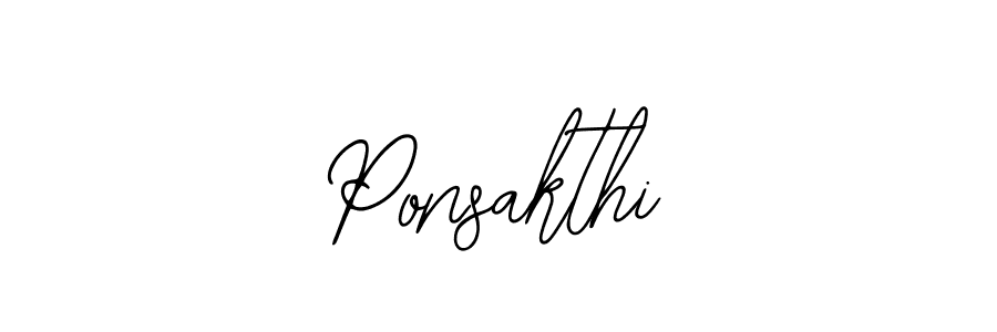 The best way (Bearetta-2O07w) to make a short signature is to pick only two or three words in your name. The name Ponsakthi include a total of six letters. For converting this name. Ponsakthi signature style 12 images and pictures png