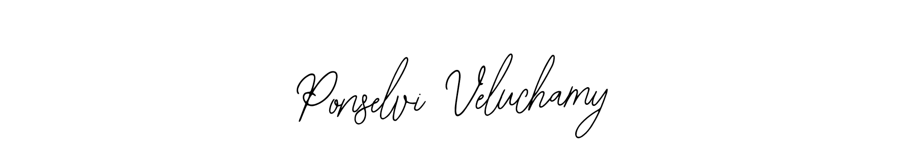 How to make Ponselvi Veluchamy signature? Bearetta-2O07w is a professional autograph style. Create handwritten signature for Ponselvi Veluchamy name. Ponselvi Veluchamy signature style 12 images and pictures png