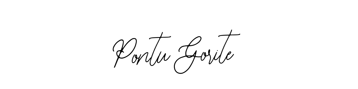 How to make Pontu Gorite signature? Bearetta-2O07w is a professional autograph style. Create handwritten signature for Pontu Gorite name. Pontu Gorite signature style 12 images and pictures png