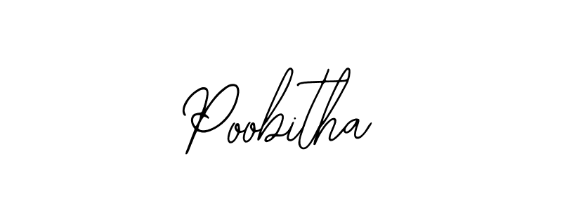 How to make Poobitha signature? Bearetta-2O07w is a professional autograph style. Create handwritten signature for Poobitha name. Poobitha signature style 12 images and pictures png