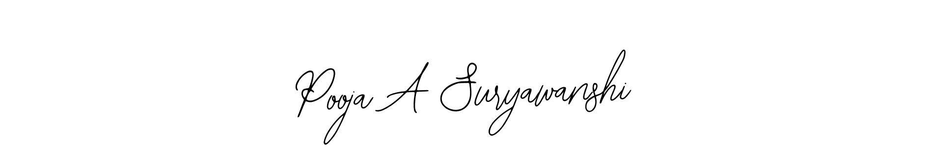 Also You can easily find your signature by using the search form. We will create Pooja A Suryawanshi name handwritten signature images for you free of cost using Bearetta-2O07w sign style. Pooja A Suryawanshi signature style 12 images and pictures png