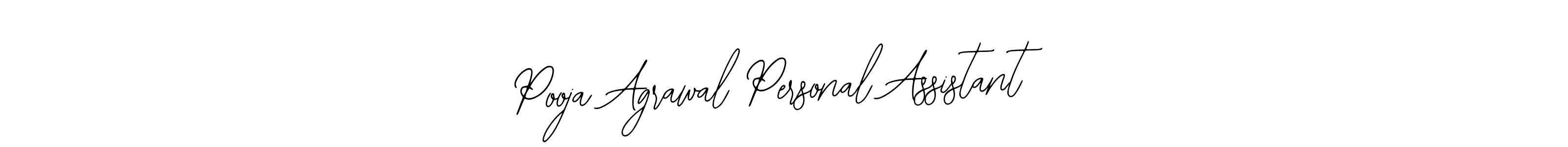 Use a signature maker to create a handwritten signature online. With this signature software, you can design (Bearetta-2O07w) your own signature for name Pooja Agrawal Personal Assistant. Pooja Agrawal Personal Assistant signature style 12 images and pictures png