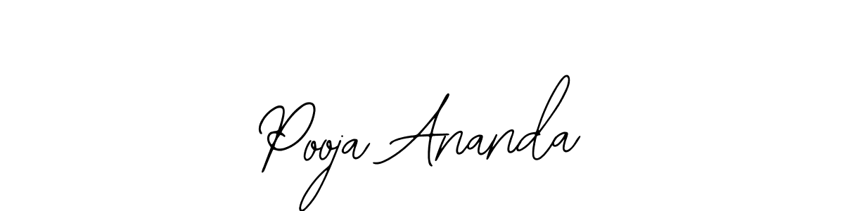 Also we have Pooja Ananda name is the best signature style. Create professional handwritten signature collection using Bearetta-2O07w autograph style. Pooja Ananda signature style 12 images and pictures png