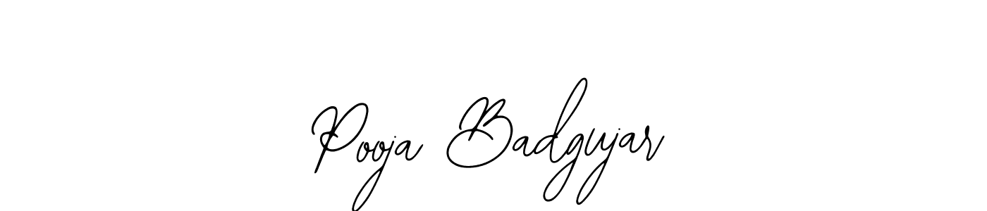 Design your own signature with our free online signature maker. With this signature software, you can create a handwritten (Bearetta-2O07w) signature for name Pooja Badgujar. Pooja Badgujar signature style 12 images and pictures png