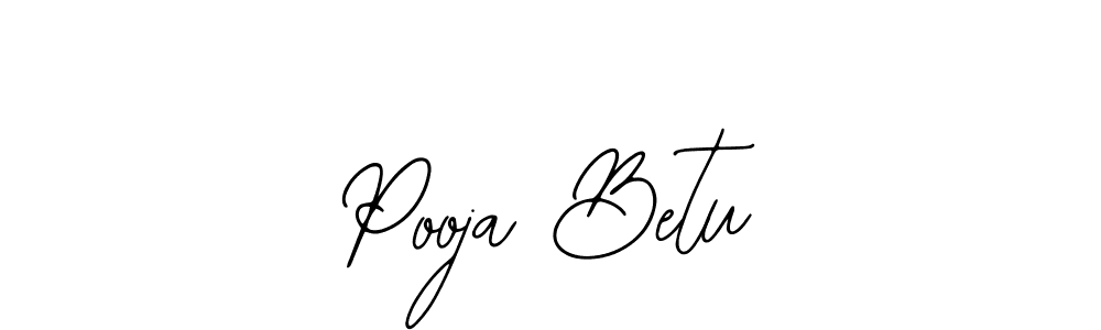 Create a beautiful signature design for name Pooja Betu. With this signature (Bearetta-2O07w) fonts, you can make a handwritten signature for free. Pooja Betu signature style 12 images and pictures png