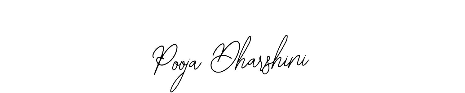 How to make Pooja Dharshini name signature. Use Bearetta-2O07w style for creating short signs online. This is the latest handwritten sign. Pooja Dharshini signature style 12 images and pictures png