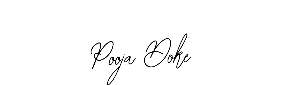 How to make Pooja Doke name signature. Use Bearetta-2O07w style for creating short signs online. This is the latest handwritten sign. Pooja Doke signature style 12 images and pictures png