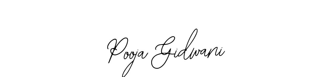 You should practise on your own different ways (Bearetta-2O07w) to write your name (Pooja Gidwani) in signature. don't let someone else do it for you. Pooja Gidwani signature style 12 images and pictures png