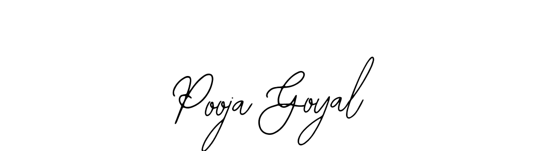 How to make Pooja Goyal name signature. Use Bearetta-2O07w style for creating short signs online. This is the latest handwritten sign. Pooja Goyal signature style 12 images and pictures png