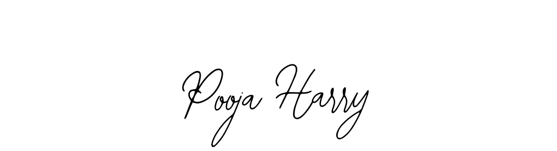 How to make Pooja Harry name signature. Use Bearetta-2O07w style for creating short signs online. This is the latest handwritten sign. Pooja Harry signature style 12 images and pictures png