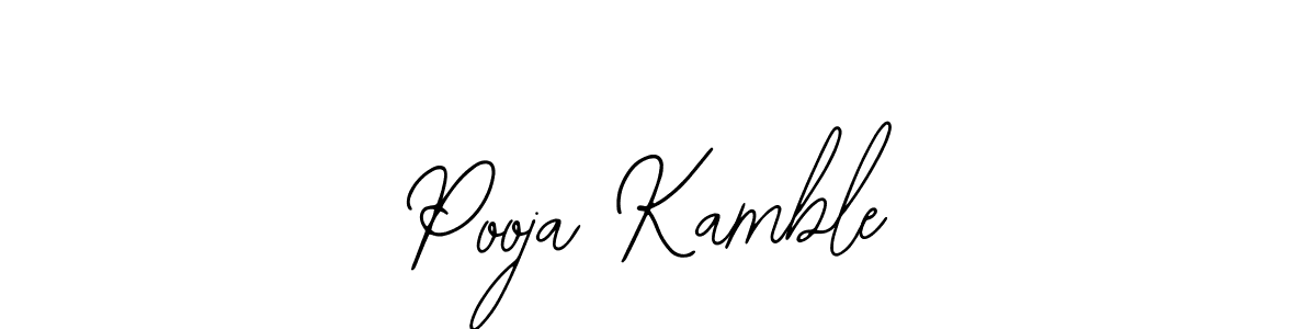 How to make Pooja Kamble name signature. Use Bearetta-2O07w style for creating short signs online. This is the latest handwritten sign. Pooja Kamble signature style 12 images and pictures png