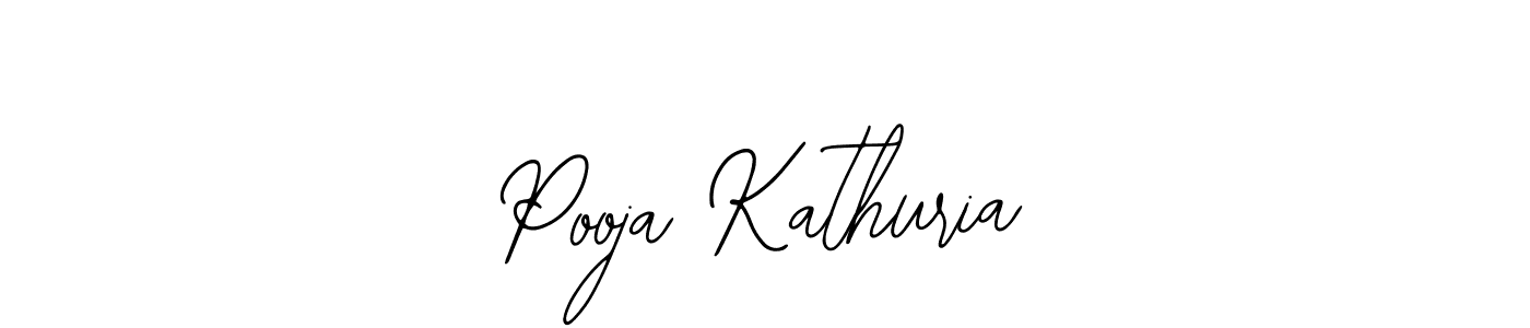You should practise on your own different ways (Bearetta-2O07w) to write your name (Pooja Kathuria) in signature. don't let someone else do it for you. Pooja Kathuria signature style 12 images and pictures png