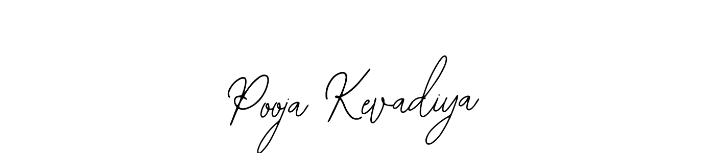 How to make Pooja Kevadiya name signature. Use Bearetta-2O07w style for creating short signs online. This is the latest handwritten sign. Pooja Kevadiya signature style 12 images and pictures png