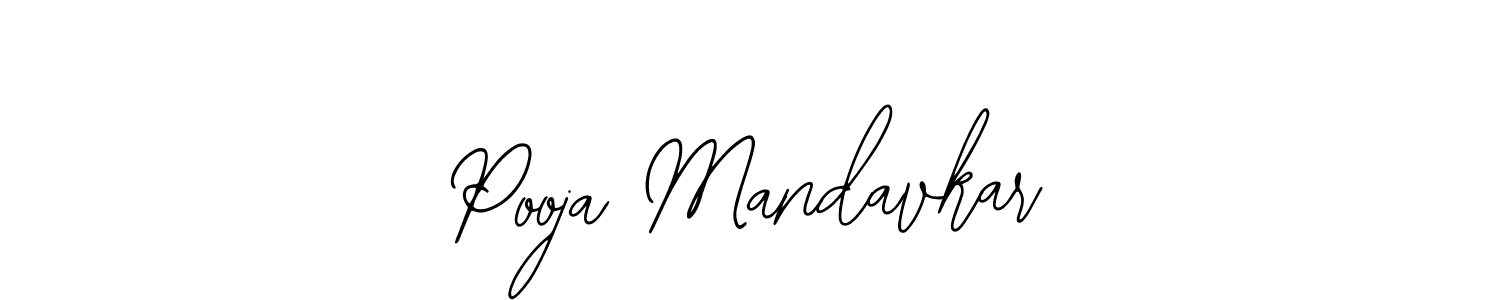 How to make Pooja Mandavkar name signature. Use Bearetta-2O07w style for creating short signs online. This is the latest handwritten sign. Pooja Mandavkar signature style 12 images and pictures png