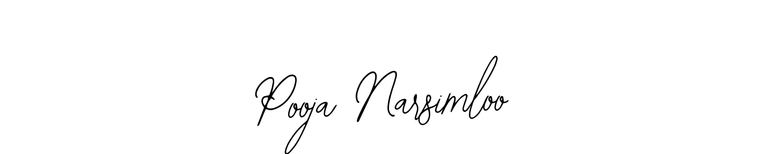You can use this online signature creator to create a handwritten signature for the name Pooja Narsimloo. This is the best online autograph maker. Pooja Narsimloo signature style 12 images and pictures png