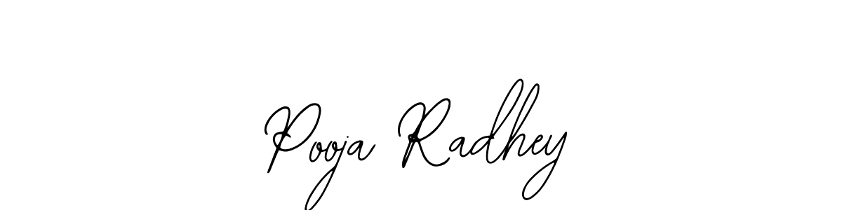 You should practise on your own different ways (Bearetta-2O07w) to write your name (Pooja Radhey) in signature. don't let someone else do it for you. Pooja Radhey signature style 12 images and pictures png