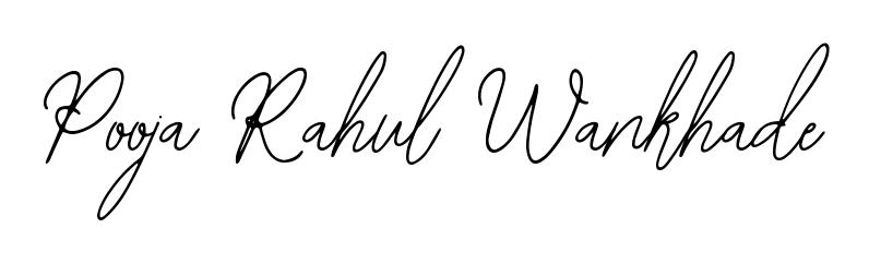 Designed for modern professionals: Pooja Rahul Wankhade name signature crafted with Bearetta-2O07w script. Ready for digital PDF workflows. Pooja Rahul Wankhade signature style 12 images and pictures png