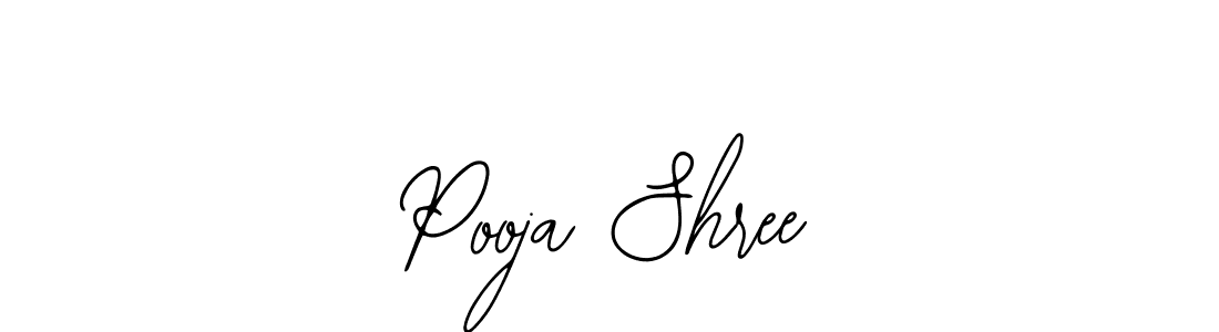 How to make Pooja Shree name signature. Use Bearetta-2O07w style for creating short signs online. This is the latest handwritten sign. Pooja Shree signature style 12 images and pictures png