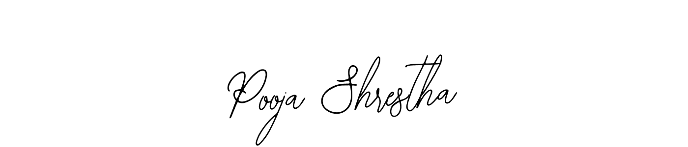 The best way (Bearetta-2O07w) to make a short signature is to pick only two or three words in your name. The name Pooja Shrestha include a total of six letters. For converting this name. Pooja Shrestha signature style 12 images and pictures png