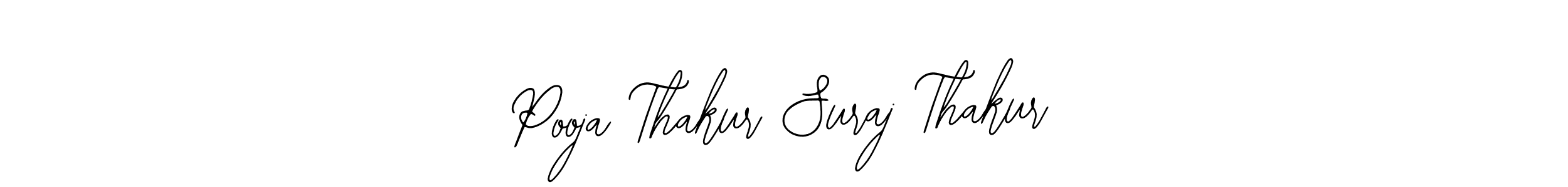 Create a beautiful signature design for name Pooja Thakur Suraj Thakur. With this signature (Bearetta-2O07w) fonts, you can make a handwritten signature for free. Pooja Thakur Suraj Thakur signature style 12 images and pictures png