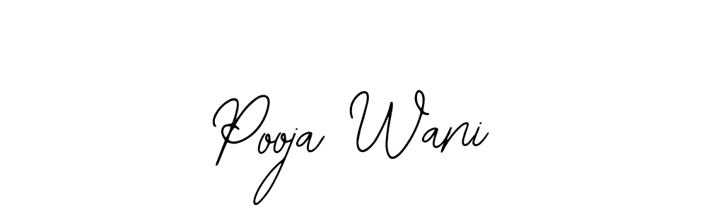 Create a beautiful signature design for name Pooja Wani. With this signature (Bearetta-2O07w) fonts, you can make a handwritten signature for free. Pooja Wani signature style 12 images and pictures png