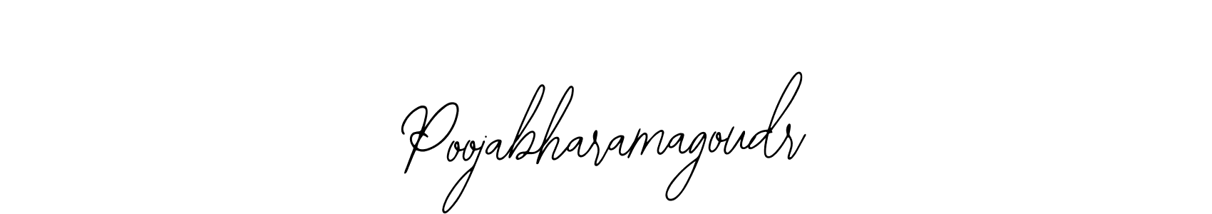 You should practise on your own different ways (Bearetta-2O07w) to write your name (Poojabharamagoudr) in signature. don't let someone else do it for you. Poojabharamagoudr signature style 12 images and pictures png