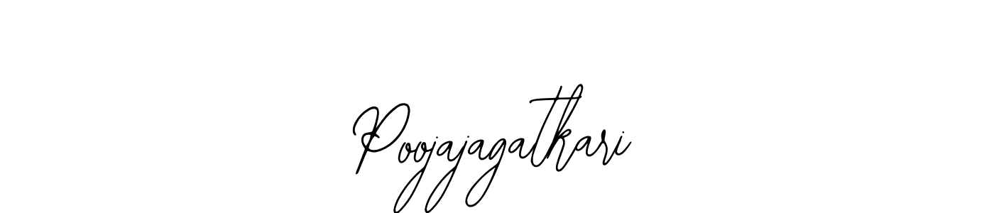 Use a signature maker to create a handwritten signature online. With this signature software, you can design (Bearetta-2O07w) your own signature for name Poojajagatkari. Poojajagatkari signature style 12 images and pictures png