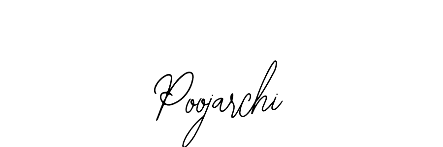 How to make Poojarchi name signature. Use Bearetta-2O07w style for creating short signs online. This is the latest handwritten sign. Poojarchi signature style 12 images and pictures png