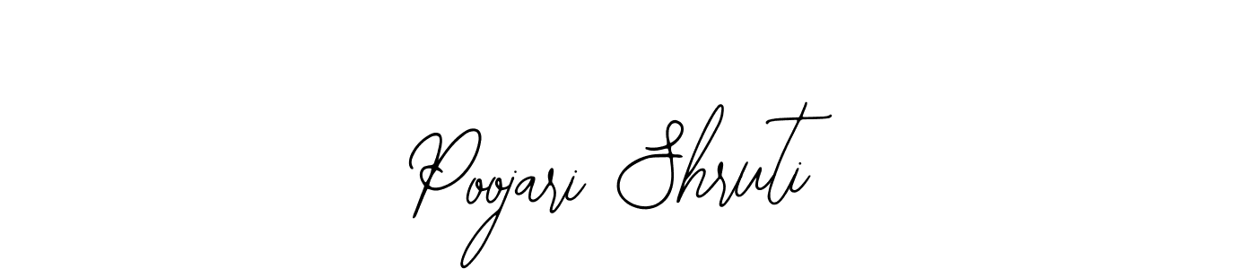 Make a beautiful signature design for name Poojari Shruti. Use this online signature maker to create a handwritten signature for free. Poojari Shruti signature style 12 images and pictures png