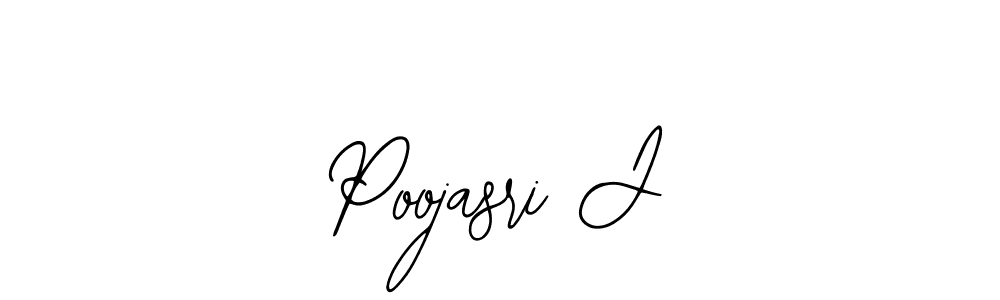 How to make Poojasri J signature? Bearetta-2O07w is a professional autograph style. Create handwritten signature for Poojasri J name. Poojasri J signature style 12 images and pictures png