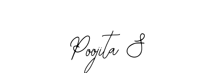 You can use this online signature creator to create a handwritten signature for the name Poojita S. This is the best online autograph maker. Poojita S signature style 12 images and pictures png