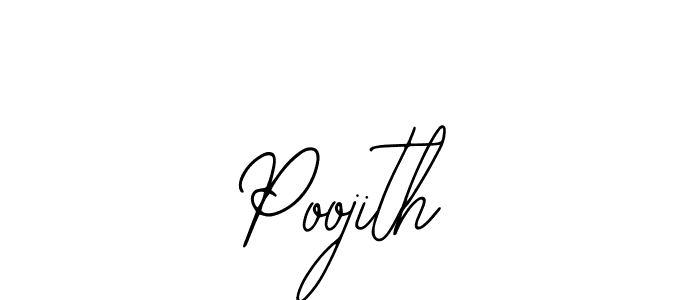 Make a beautiful signature design for name Poojith. With this signature (Bearetta-2O07w) style, you can create a handwritten signature for free. Poojith signature style 12 images and pictures png