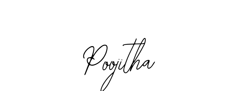 Make a beautiful signature design for name Poojitha. With this signature (Bearetta-2O07w) style, you can create a handwritten signature for free. Poojitha signature style 12 images and pictures png