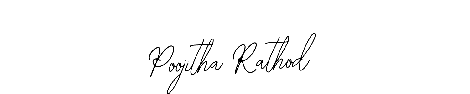 Create a beautiful signature design for name Poojitha Rathod. With this signature (Bearetta-2O07w) fonts, you can make a handwritten signature for free. Poojitha Rathod signature style 12 images and pictures png