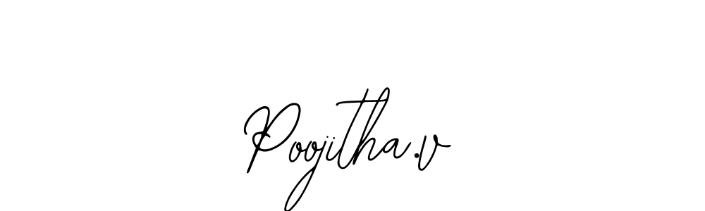You can use this online signature creator to create a handwritten signature for the name Poojitha.v. This is the best online autograph maker. Poojitha.v signature style 12 images and pictures png