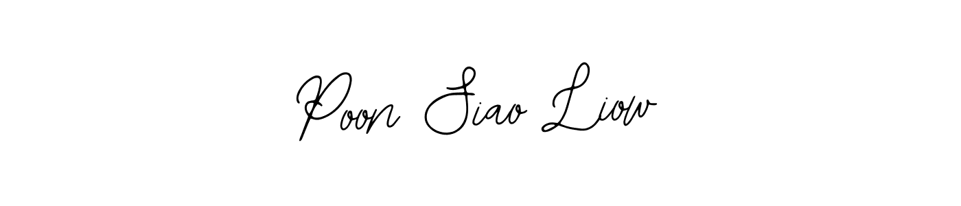 How to Draw Poon Siao Liow signature style? Bearetta-2O07w is a latest design signature styles for name Poon Siao Liow. Poon Siao Liow signature style 12 images and pictures png