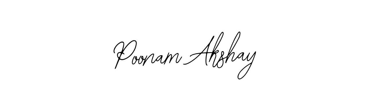 How to make Poonam Akshay signature? Bearetta-2O07w is a professional autograph style. Create handwritten signature for Poonam Akshay name. Poonam Akshay signature style 12 images and pictures png