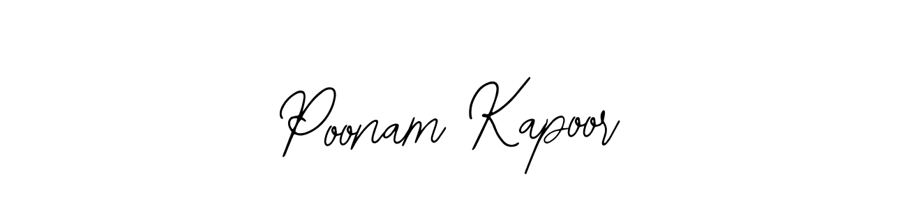 How to make Poonam Kapoor name signature. Use Bearetta-2O07w style for creating short signs online. This is the latest handwritten sign. Poonam Kapoor signature style 12 images and pictures png