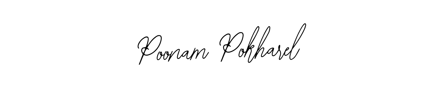 Create a beautiful signature design for name Poonam Pokharel. With this signature (Bearetta-2O07w) fonts, you can make a handwritten signature for free. Poonam Pokharel signature style 12 images and pictures png