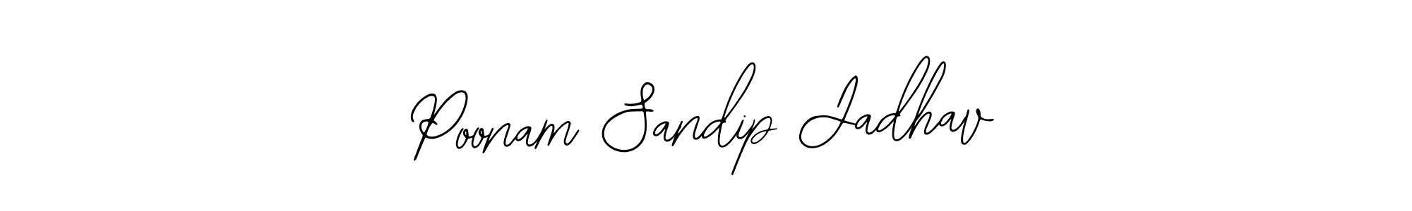 The best way (Bearetta-2O07w) to make a short signature is to pick only two or three words in your name. The name Poonam Sandip Jadhav include a total of six letters. For converting this name. Poonam Sandip Jadhav signature style 12 images and pictures png