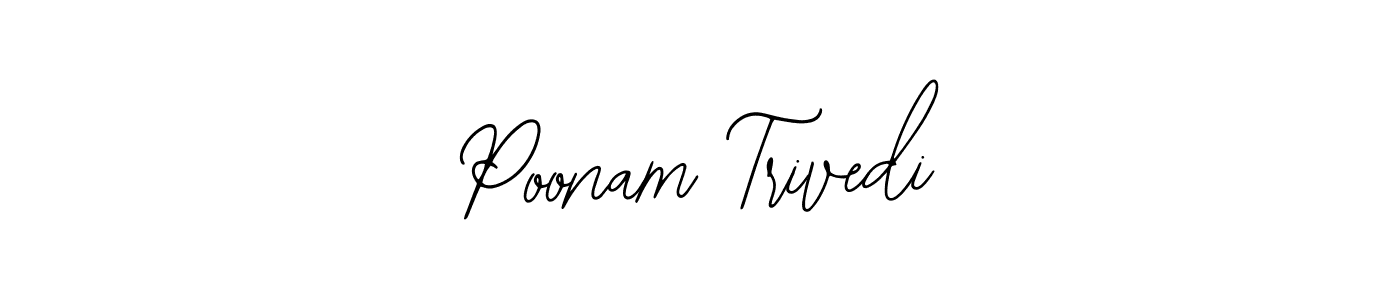 You should practise on your own different ways (Bearetta-2O07w) to write your name (Poonam Trivedi) in signature. don't let someone else do it for you. Poonam Trivedi signature style 12 images and pictures png
