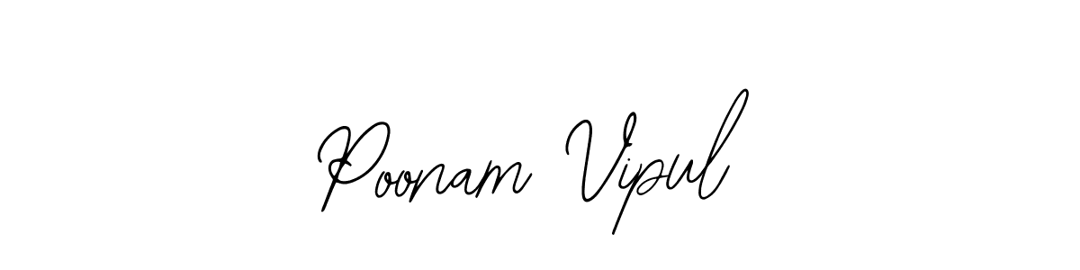Similarly Bearetta-2O07w is the best handwritten signature design. Signature creator online .You can use it as an online autograph creator for name Poonam Vipul. Poonam Vipul signature style 12 images and pictures png