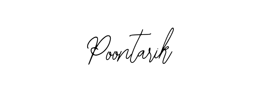 if you are searching for the best signature style for your name Poontarik. so please give up your signature search. here we have designed multiple signature styles  using Bearetta-2O07w. Poontarik signature style 12 images and pictures png