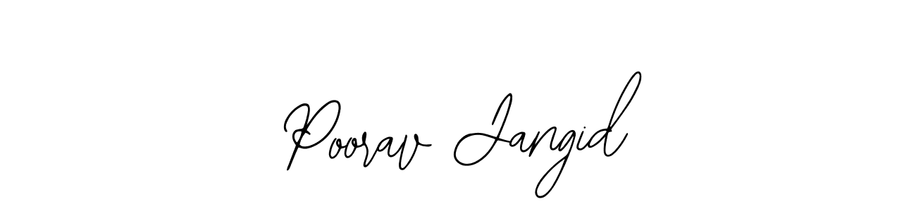 Make a beautiful signature design for name Poorav Jangid. With this signature (Bearetta-2O07w) style, you can create a handwritten signature for free. Poorav Jangid signature style 12 images and pictures png